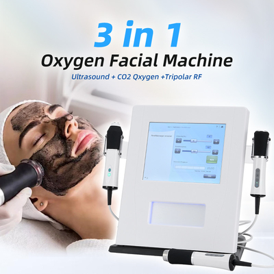 3 इन 1 ऑक्सीजन फेशियल मशीन यू आर एफ CO2 बबल ऑक्सीजनशन स्किन कटिंग 3 इन 1 ऑक्सीजन जेट फेशियल मशीन