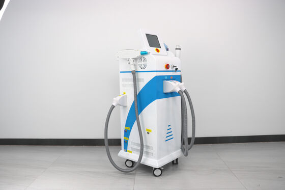 4 इन 1 मल्टी-फंक्शनल लेजर ब्यूटी मशीन मैग्नेटो-ऑप्टिक्स लाइट वर्टिकल फोर हैंडल्स हेयर रिमूवल लेजर दर्द रहित सुरक्षित हेयर रिमूवल लेजर टैटू रिमूवल आरएफ मशीन