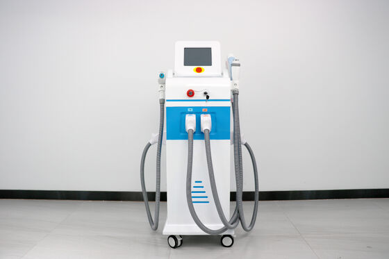 4 इन 1 मल्टी-फंक्शनल लेजर ब्यूटी मशीन मैग्नेटो-ऑप्टिक्स लाइट वर्टिकल फोर हैंडल्स हेयर रिमूवल लेजर दर्द रहित सुरक्षित हेयर रिमूवल लेजर टैटू रिमूवल आरएफ मशीन