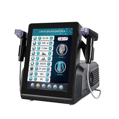 Home and Beauty Salon Use Desktop Microneedling Machine 2 Handles Professional Skin Needling Beauty Device for Face Body Use Lifting Tightening Beauty Machine