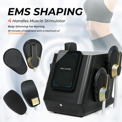 2800W आउटपुट पावर 12-इंच स्क्रीन और मांसपेशियों की उत्तेजना के लिए EMSlim तकनीक के साथ पोर्टेबल ईएमएस बॉडी स्कल्पटिंग मशीन