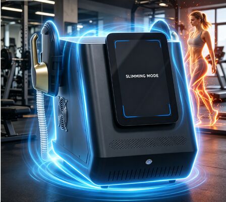 2800W आउटपुट पावर 12-इंच स्क्रीन और मांसपेशियों की उत्तेजना के लिए EMSlim तकनीक के साथ पोर्टेबल ईएमएस बॉडी स्कल्पटिंग मशीन
