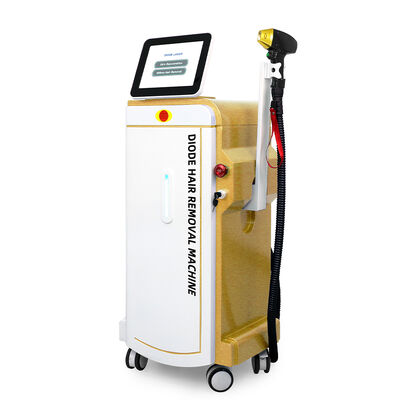 600W 808nm डायोड लेजर हेयर रिमूवल मशीन बर्फ शीतलन और 8 इंच टच स्क्रीन के साथ